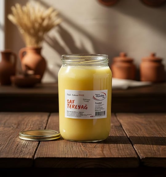Niyazibey Ciftliği GHEE (Sadeyağ), Saf Tereyağ 950 GR, doğal, katkısız köy tereyağından üretim.