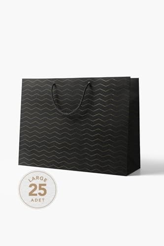 No1 25li Klasik Seri Kraft Çanta Siyah 51x35x16 cm