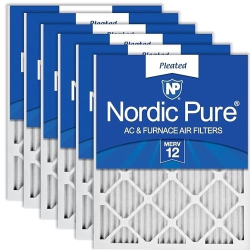 Nordic Pure Merv 12 Bel Pileli Pantolon Klima Fırın Filtresi, Kutu 6, 16x16x1M12-6