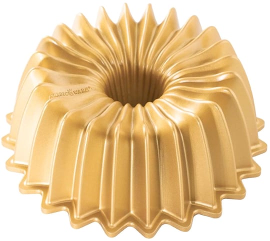 Nordic Ware Backform Brilliance Bundt Tavası 6 kase Alüminyum Altın, 21cm x 20,6cm, NW 93277
