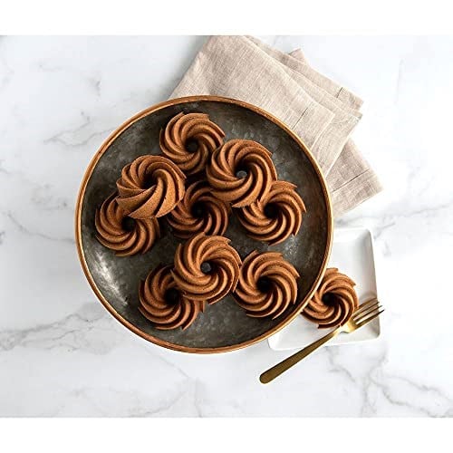 Nordic Ware Pişirme kalıbı Heritage Bundtlette Alüminyum Altın, 35,6 cm x 20,3 cm, NW 88077