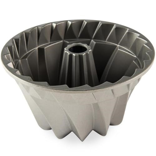 Nordicware kek kalıbı yuvarlak pasta, alüminyum döküm, gümüş, 22,9 x 22,9 x 13,5 cm