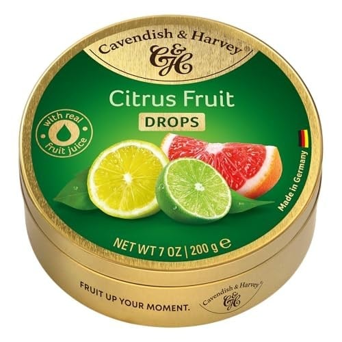 NOTTACIA Cavendish & Harvey Citrus Fruit Drops Narenciye Şeker 200g