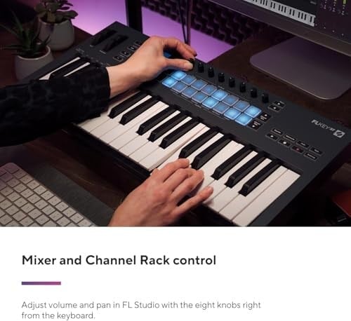 Novation FLkey 37 MIDI Klavye Denetleyicisi - Akor Modu ve Ölçek Modu ile Sorunsuz FL Studio Entegrasyonu. Müzik Prodüksiyonu için ihtiyacınız olan tüm yazılımlar