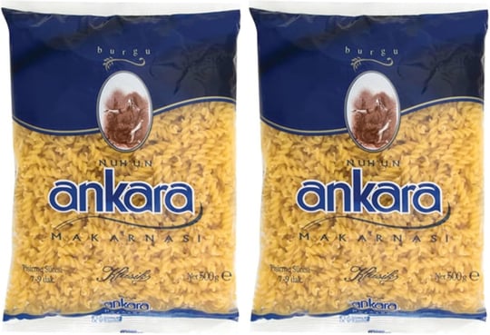 Nuhun Ankara Makarnası Burgu 500 g 2li paket