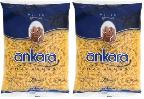 Nuhun Ankara Makarnası Burgu 500 g 2li paket