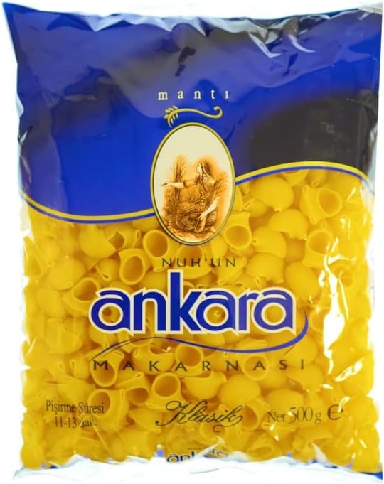 Nuhun Ankara Makarnası Mantı 500 g Tekli Paket