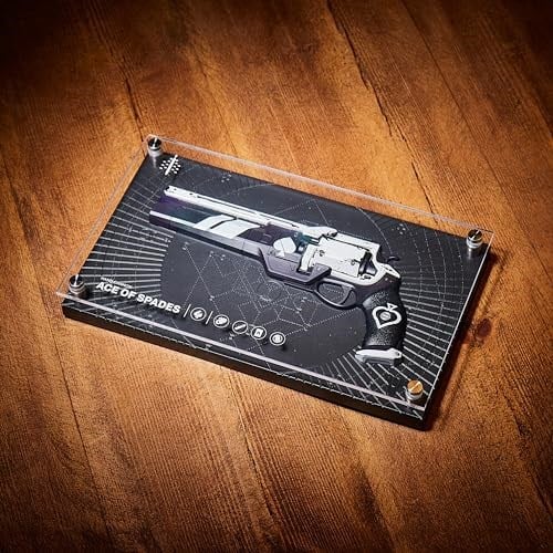 Numskull Ace of Spades Egzotik Silah Figürü 12x6 (30 x 17 cm) Sınırlı Sayıda Koleksiyon Çoğaltma Heykeli - Resmi Kader Ürünü - FPS Bilim Kurgu Aksiyon Video Oyunu Figürü