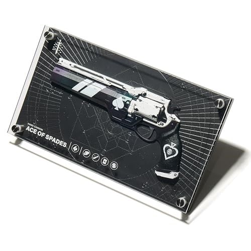 Numskull Ace of Spades Egzotik Silah Figürü 12x6 (30 x 17 cm) Sınırlı Sayıda Koleksiyon Çoğaltma Heykeli - Resmi Kader Ürünü - FPS Bilim Kurgu Aksiyon Video Oyunu Figürü