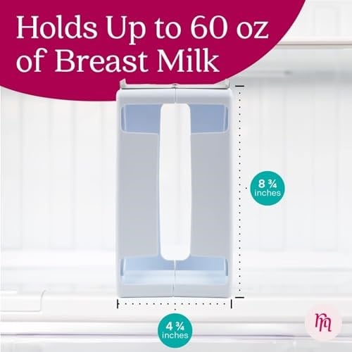 Nurse & Nourish Anne Sütü Saklama Kulesi - Süt Dondurucu Torbaları için Uygun Depolama - Sütü Anne Sütü Dondurucu Düzenleyici Kulesinde Verimli Bir Şekilde Saklayın - 1700 ml Süt İçin Anne Sütü Saklam