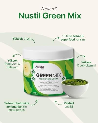 Nustil Nutrition Style Green Mix Sebzeli Toz Karışım 100g