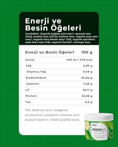 Nustil Nutrition Style Green Mix Sebzeli Toz Karışım 100g