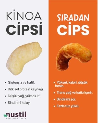 Nustil Nutrition Style Kinao Cipsi Sarımsak Soğanlı 35 g