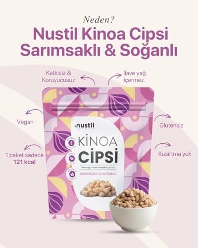 Nustil Nutrition Style Kinao Cipsi Sarımsak Soğanlı 35 g