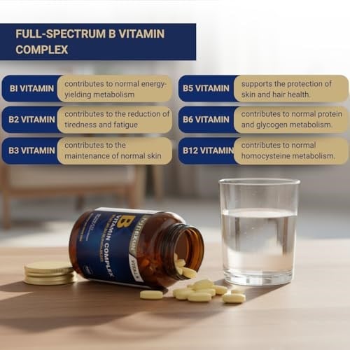 Nutraxin B Vitamin Complex – 10 Farklı B Vitamini İçerikli Takviye – 60 Tablet