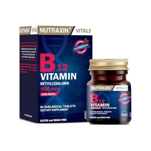 Nutraxin B12 Vitamin 1000 mcg 60 Tablet Takviye Edici Gıda