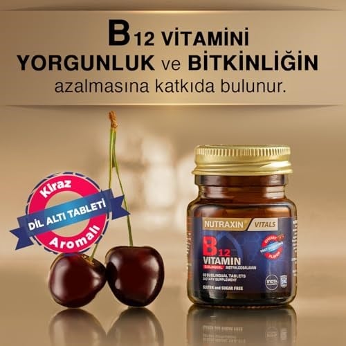 Nutraxin B12 Vitamin 1000 mcg 60 Tablet Takviye Edici Gıda
