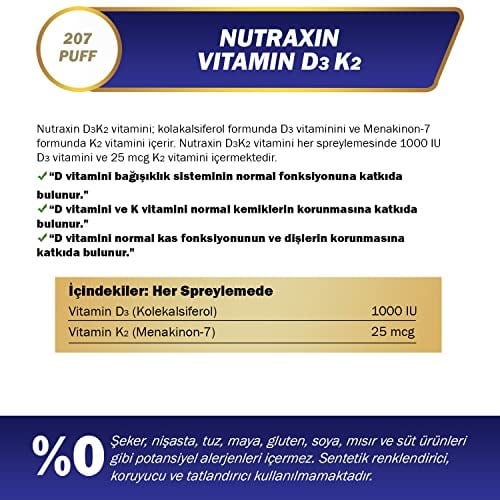 Nutraxin D3K2 Vitamin 30 Ml