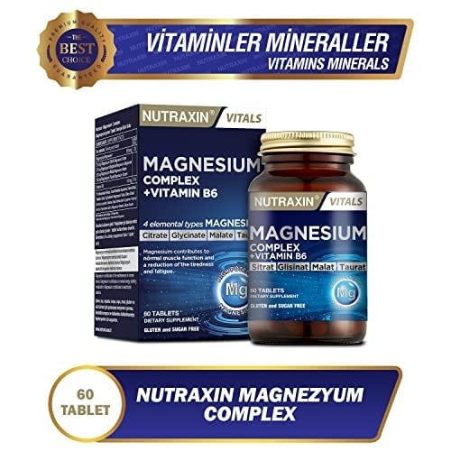 Nutraxin Magnesium Complex Gıda Takviyesi, 60 Tablet