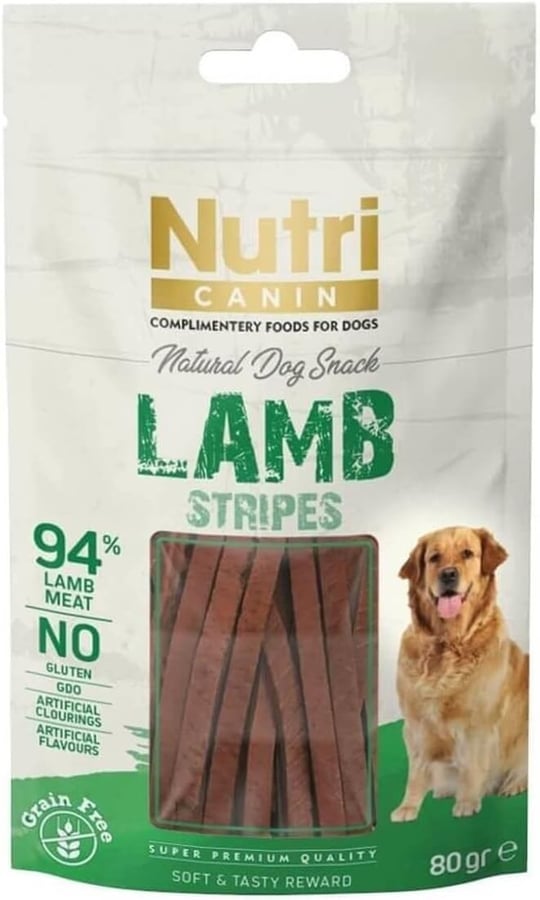Nutri Canin Natural Dog Snack Lamb Tahılsız Kuzulu Ödül 80 G