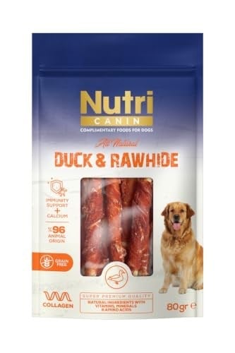 Nutri Canin Ördek Eti Sarılı Köpek Ödül Kemiği (80 G)