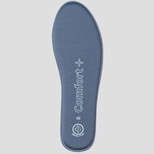 NX108 - Comfort + | Hafızalı Sünger, Kaymaz Lateks ve Uzun Süreli Yastıklamalı Yumuşak İç Tabanlık (Gri, 37)