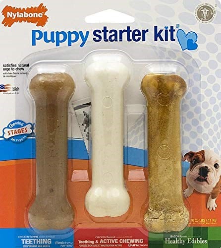Nylabone Tavuk Aromalı Yavru Köpek Başlangıç Kiti S