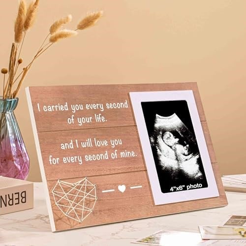 NZY İyilik Düşük Resim Çerçevesi Hediyesi - Bebek Kaybını Anma Hatırası - Hayatınızın Her Saniyesinde Taşıdım - Hamilelik Kaybı Anısına Hediye - Sonogram Anıtı Fotoğraf Çerçevesi Hediyesi