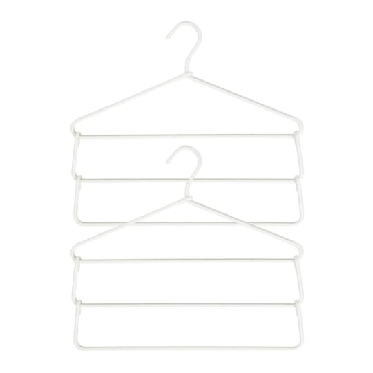 Ocean Home Textile 2li 3 Katlı Ekru Renk Kumaş Kaplı Metal Giysi Askısı 42 X 41 X 0.5 Cm