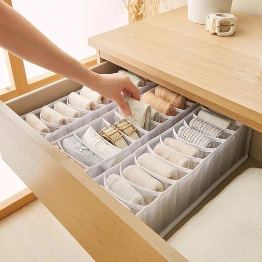 Ocean Home Textile 3lü 10 Bölmeli Beyaz Renk File Çekmece İçi Düzenleyici Set