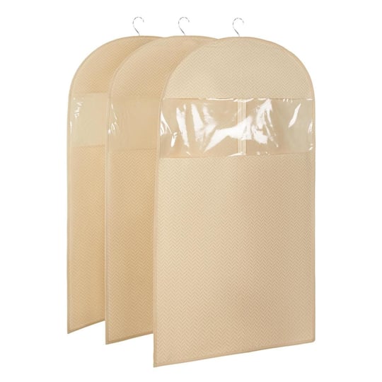 Ocean Home Textile 3lü Bej Balıksırtı Elbise Kılıfı Set