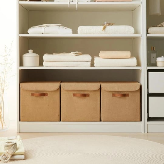 Ocean Home Textile 3lü Jüt Kapaklı Kutu Set