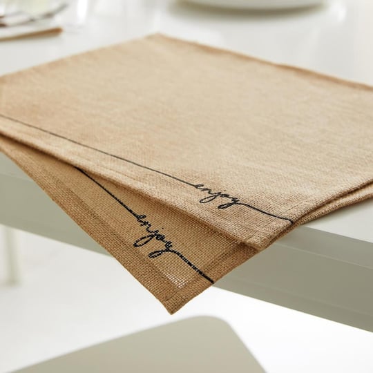 Ocean Home Textile 6lı Enjoy Jüt Amerikan Servis Seti 45 X 35 Cm