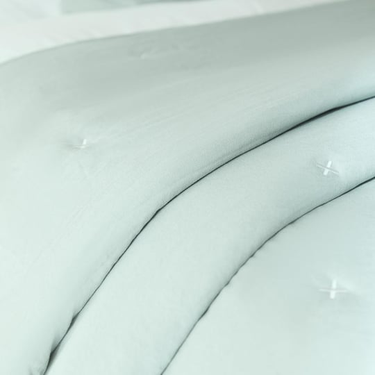 Ocean Home Textile Nakışlı Mint Çift Kişilik Yatak Örtüsü Seti 1 Adet 250 X 230 / 2 Adet 50 X 70 Cm