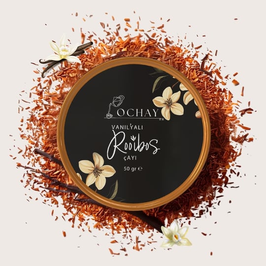 OCHAY Vanilyalı Rooibos Çayı 50 Gram (%100 Doğal Aromalı)