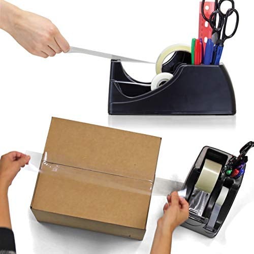 Officemate Heavy Duty 2si 1 arada bant dağıtıcı, geri dönüştürülmüş, siyah (96660)