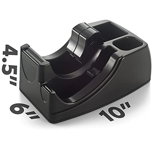 Officemate Heavy Duty 2si 1 arada bant dağıtıcı, geri dönüştürülmüş, siyah (96660)