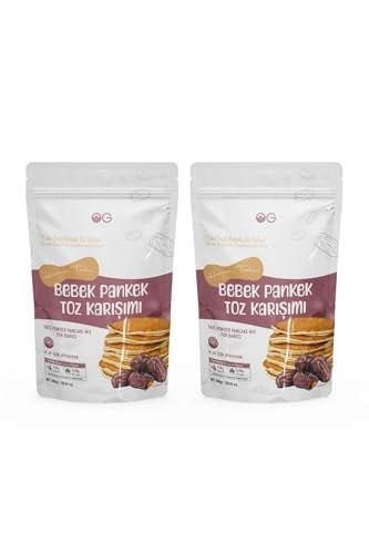 OG 2li Hurma Tozlu Bebek Pankek Toz Karışımı 300 Gr +8 Ay