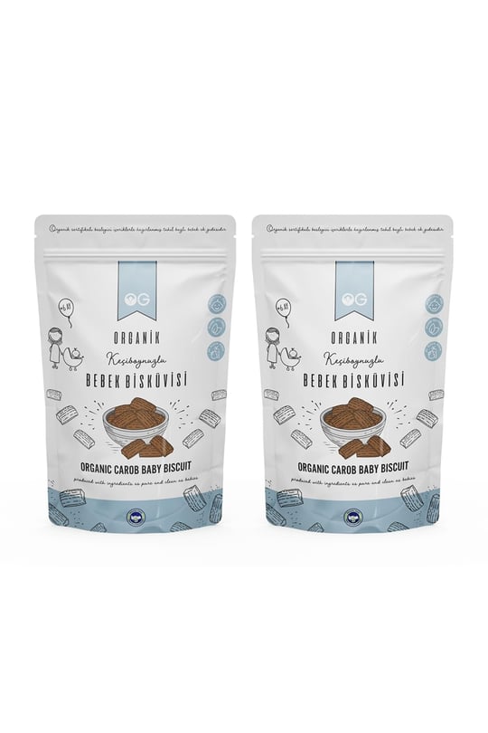 OG 2li Organik Keçiboynuzlu Bebek Bisküvisi 2x150 Gr +6 Ay