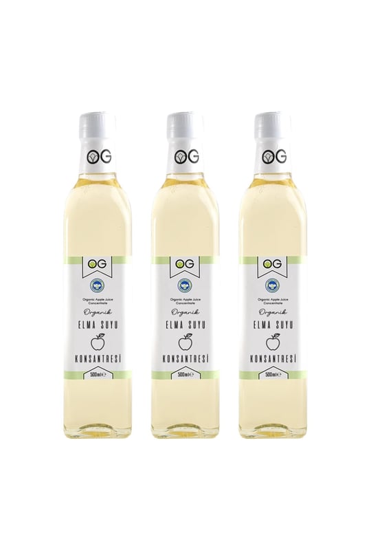 OG 3lü Organik Elma Suyu Konsantresi 500 ML