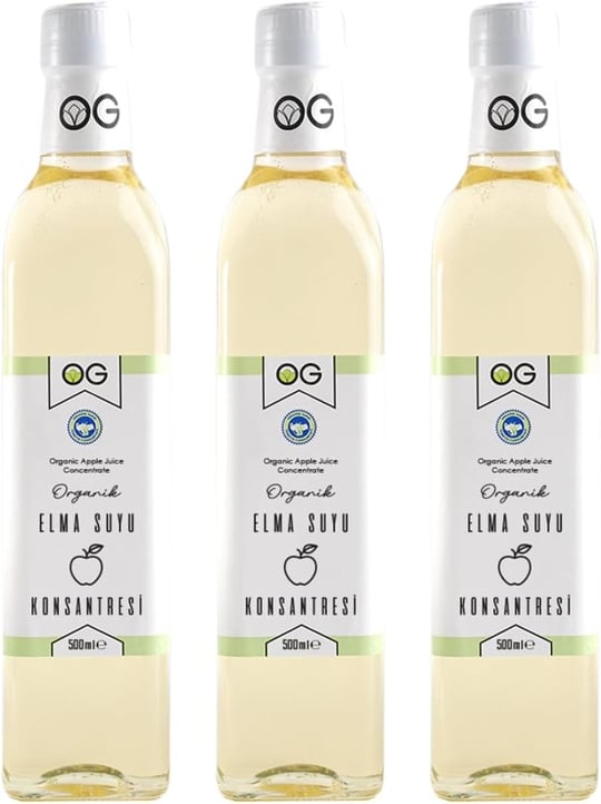 OG 3lü Organik Elma Suyu Konsantresi 500 ML