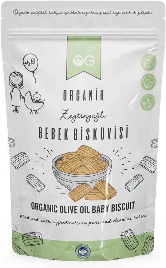 OG Organik Bebek Bisküvisi 300 gr 6 Ay