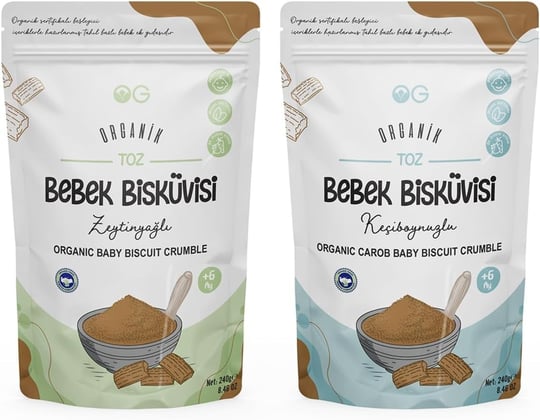 OG Organik Keçiboynuzlu Ve Zeytinyağlı Bisküvi Tozu Seti +6 Ay