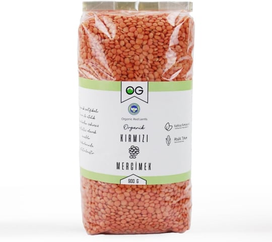 OG Organik Kırmızı Mercimek 900 Gr