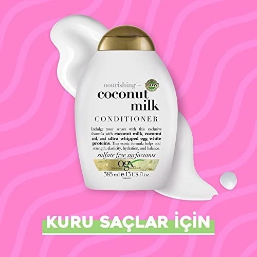 ogx besleyici hindistan cevizi sütü sülfatsız saç kremi 385ml