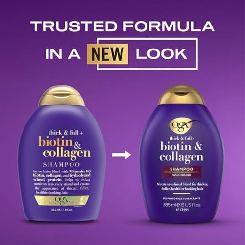 OGX Biotin ve Kolajen Şampuan (385 ml) - Seçenekler: Tek Ebat, 2 ADET, Tek Ebat 2li paket