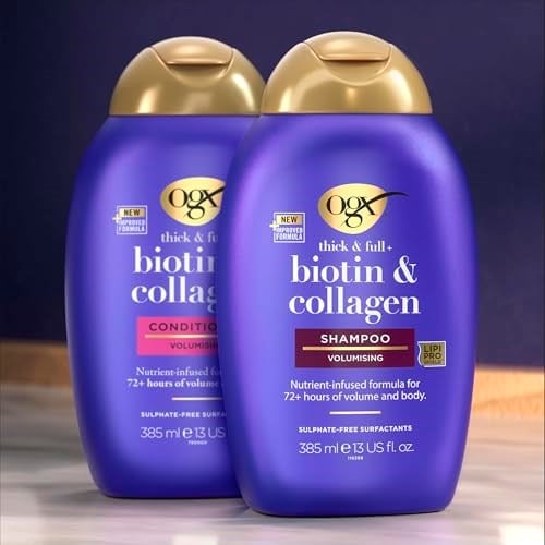 ogx dolgunlaştırıcı biotin & kolajen saç bakım kremi yeni ph dengeli formül 385ml - Seçenekler: 13.02 Fl Oz (Pack of 1), 13.02 Fl Oz (Pack of 1) (3 paketi)