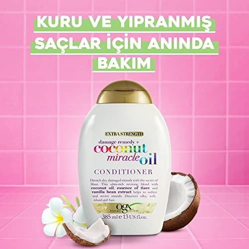 ogx yıpranma karşıtı coconut miracle oil saç bakım kremi 385 ml - Seçenekler: 385 ml (Confezione da 1)...