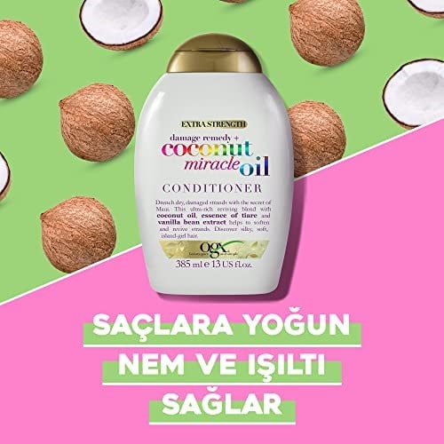 ogx yıpranma karşıtı coconut miracle oil saç bakım kremi 385 ml - Seçenekler: 385 ml (Confezione da 1)...