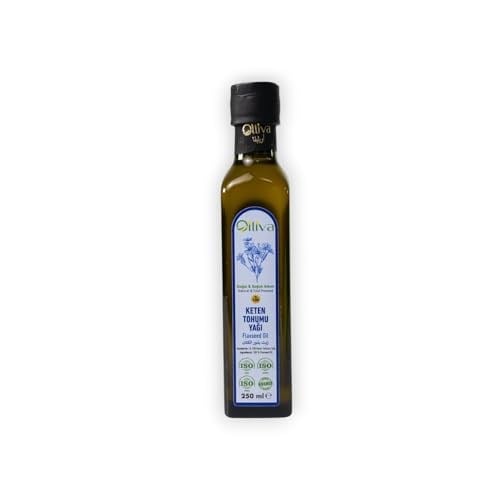 Oiliva Soğuk Sıkım Keten Tohumu Yağı 250ml –%100 Doğal, Katkısız, Omega-3 Zengini, Cam Şişede Saf Yağ